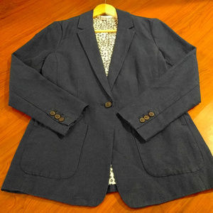 New - Women's Navy Twill Blazer